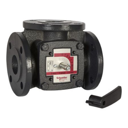 Picture of VTRE Shoe Valve, 3-Way, PN6, Flanged, DN40, Kvs 44,  Brass Sleeve.