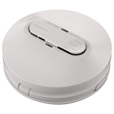 Picture of Clipsal Fire Tek, Photoelectric Smoke Alarm, Surface Mount, 220-240 V a.c. Mains Power, rechargeable lithium battery backup