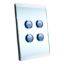 Picture of SpaceLogic Wall Plate, C-Bus, Saturn, A-Series, Key Input unit, 4 keys