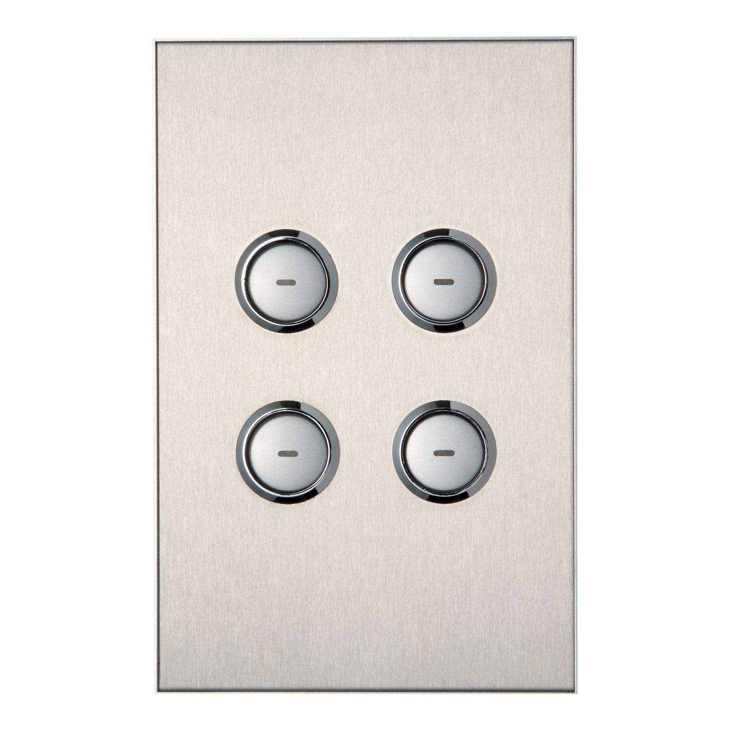 Picture of SpaceLogic Wall Plate, C-Bus, Saturn, A-Series, Key Input unit, 4 keys