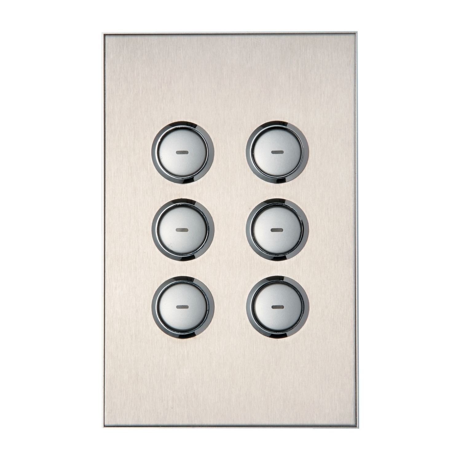 Picture of SpaceLogic Wall Plate, C-Bus, Saturn, A-Series, Key Input unit, 6 keys