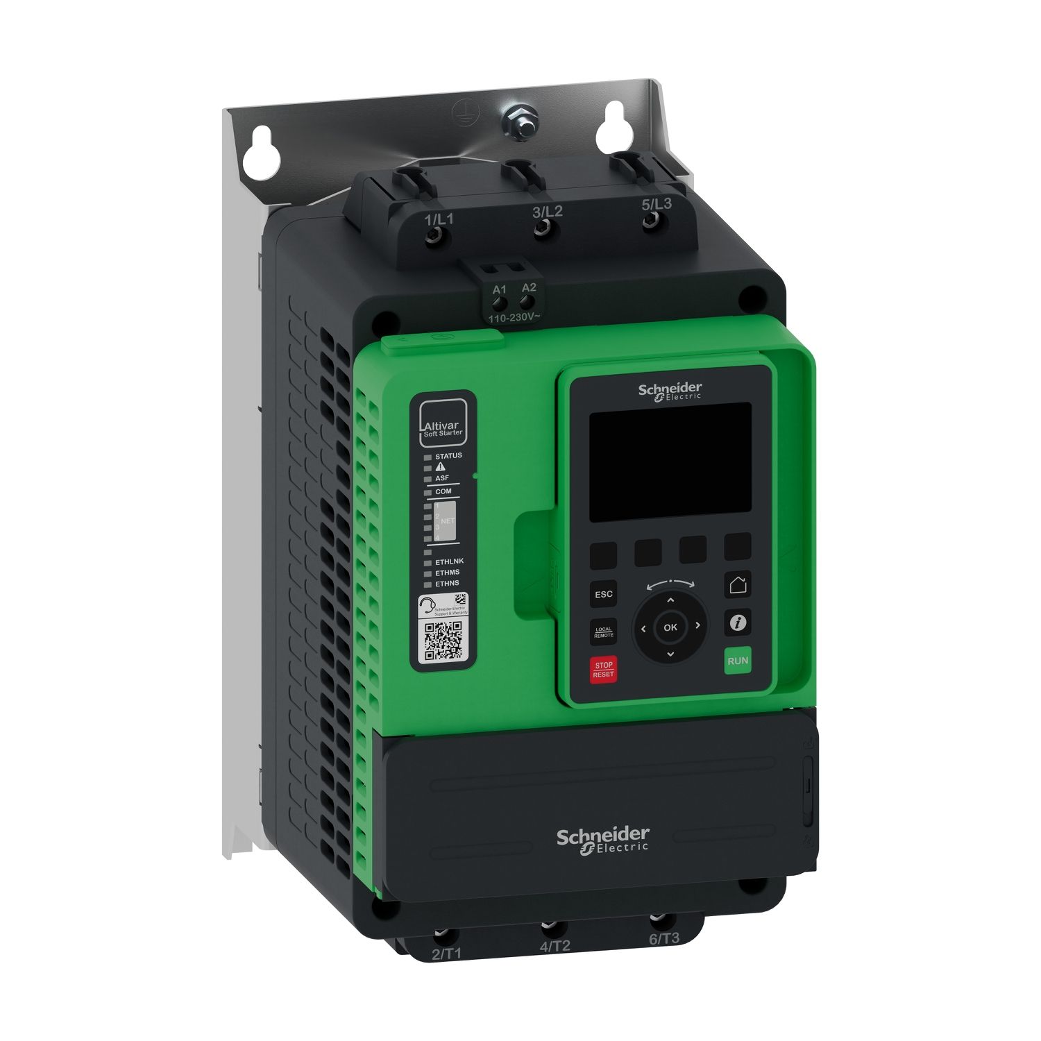 Picture of Soft starter, Altivar Soft Starter ATS490, 38A, 208 to 690V AC, control supply 110 to 230V AC