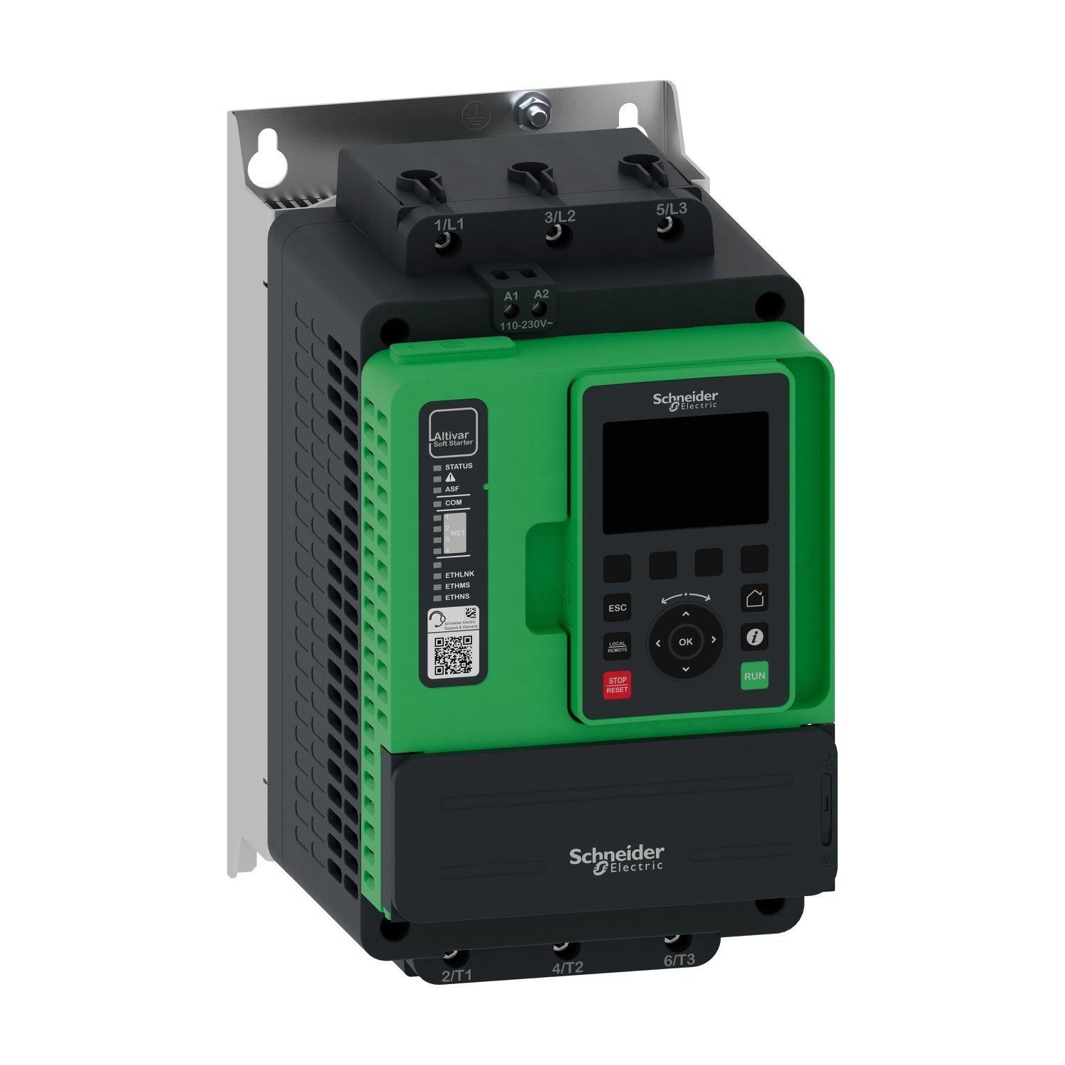Picture of Soft starter, Altivar Soft Starter ATS490, 75A, 208 to 690V AC, control supply 110 to 230V AC
