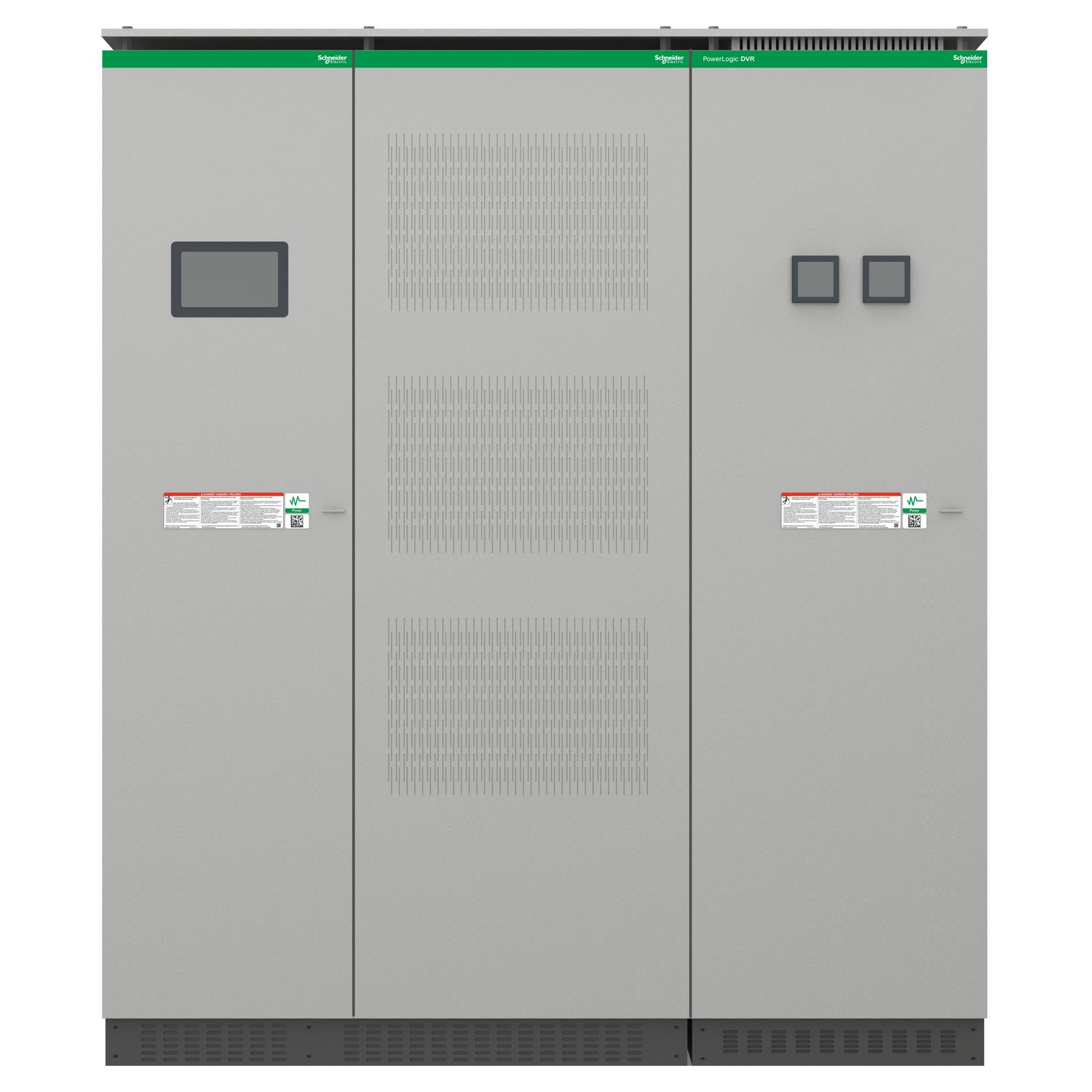 Picture of dynamic voltage restorer, PowerLogic DVR, 220 kVA, 400 V, +20/-25% continuous regulation, up to 50% sags correction, working as Main Module