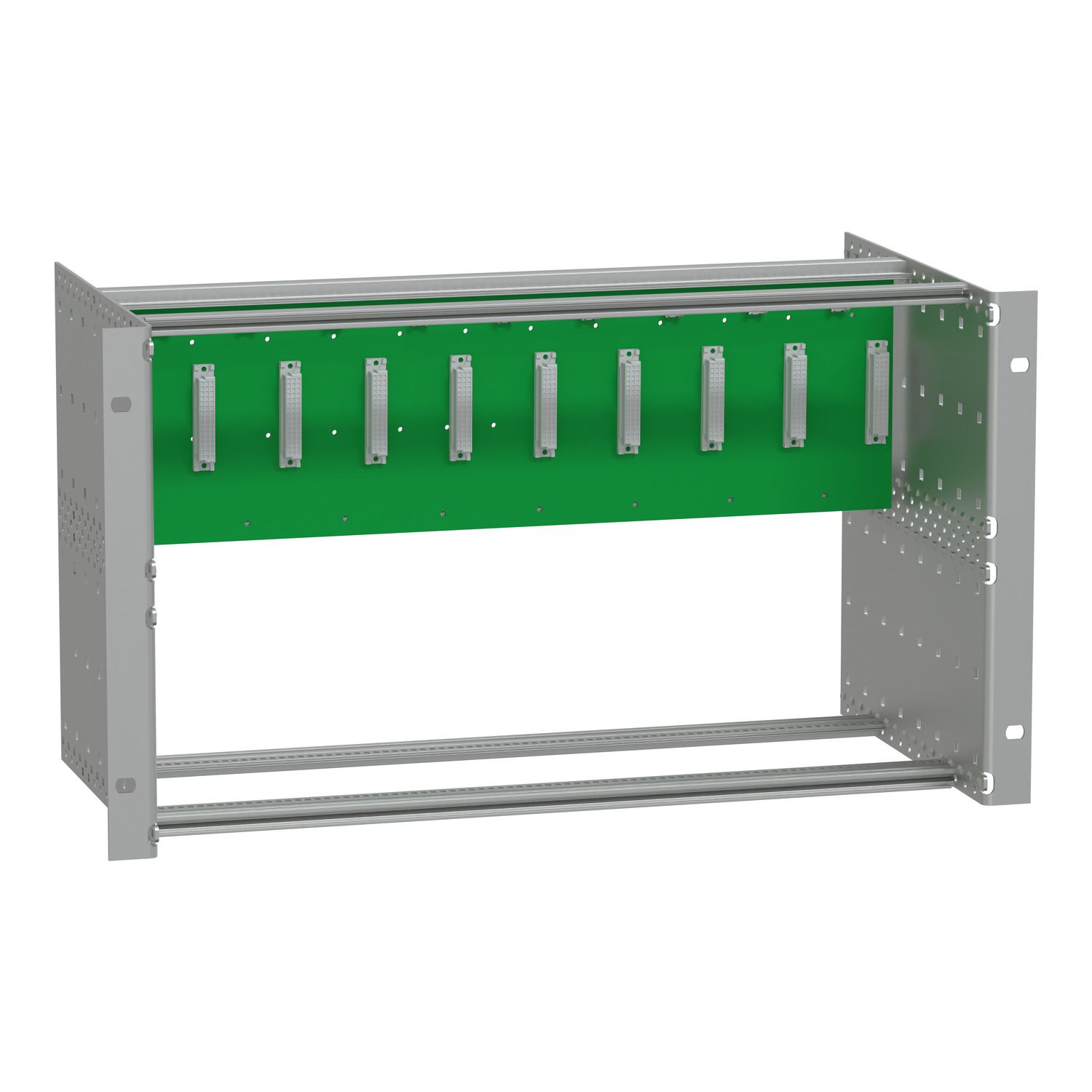 Picture of backplane PowerLogic BP270/N8 dual 4-slot rack-mount T500 internal bus for hot-swappable modules