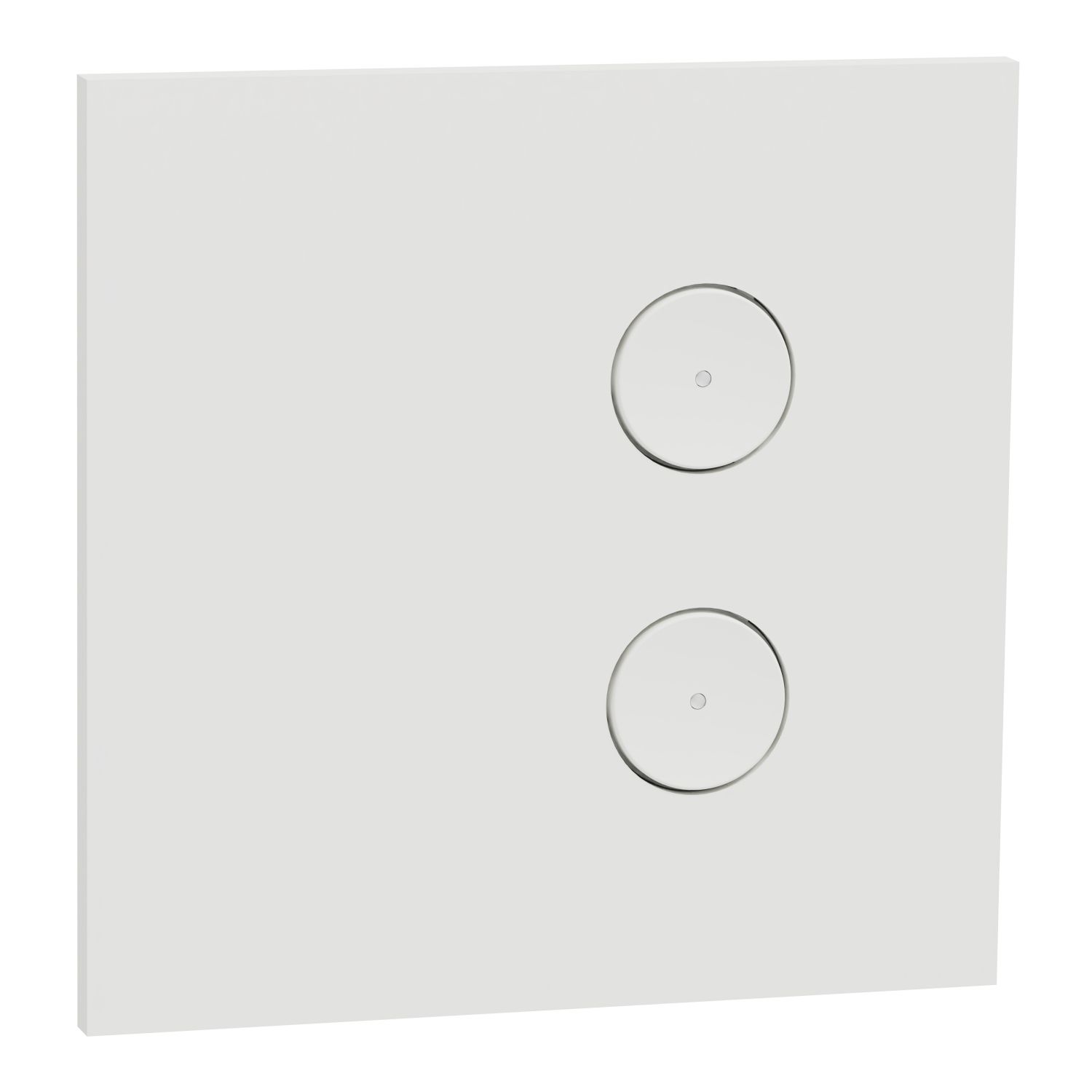 Picture of SpaceLogic Wall Plate, C-Bus, Saturn Zen, E-Series, Key Input unit, 2 keys
