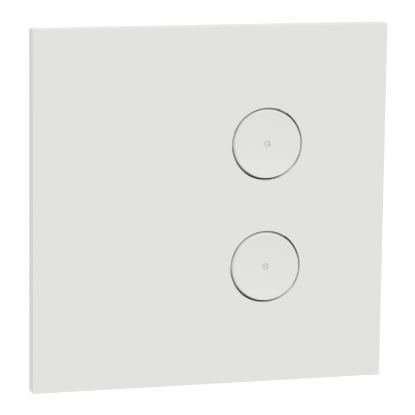 Picture of SpaceLogic Wall Plate, C-Bus, Saturn Zen, E-Series, Key Input unit, 2 keys