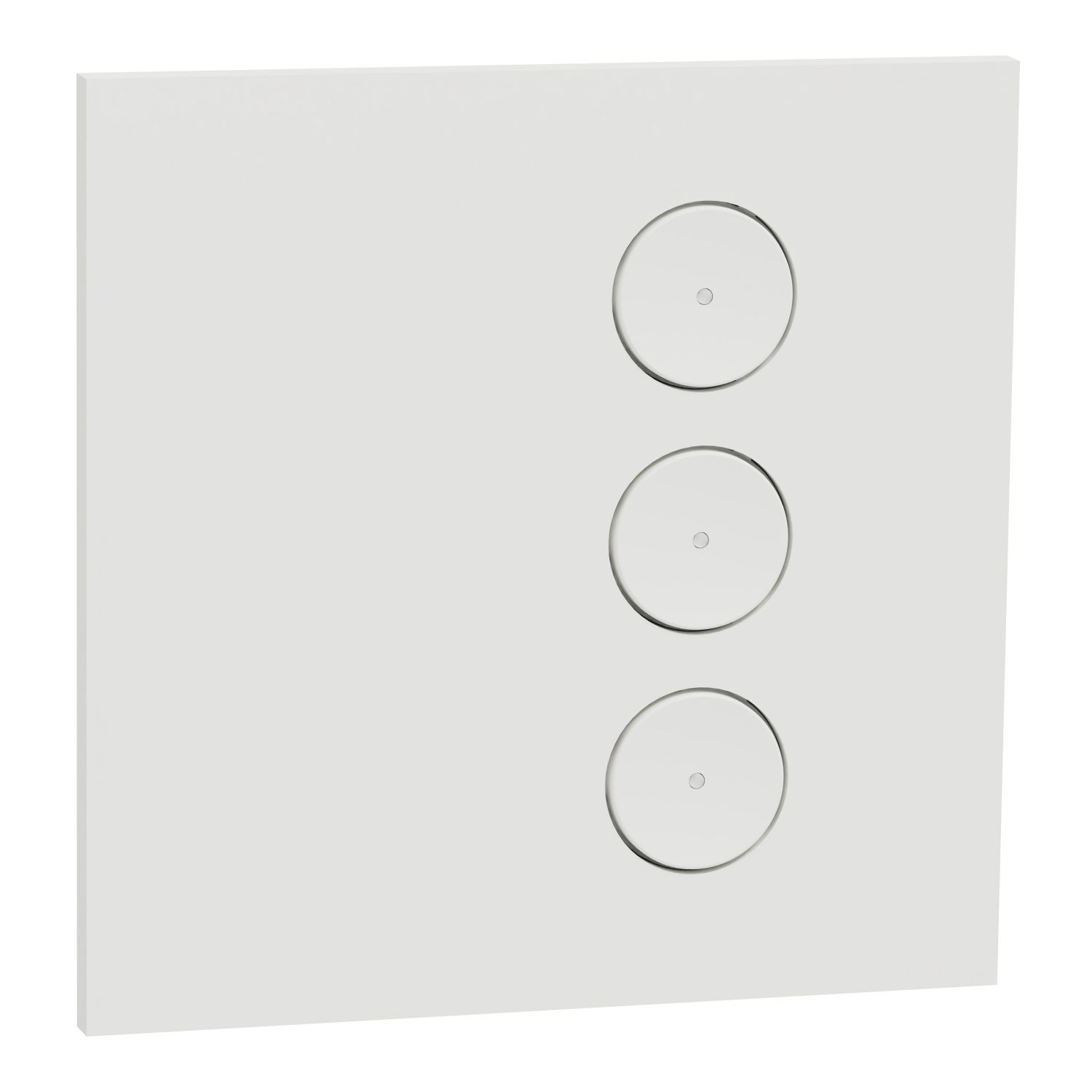 Picture of SpaceLogic Wall Plate, C-Bus, Saturn Zen, E-Series, Key Input unit, 3 keys