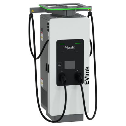Picture of Fast charging station, Evlink Pro DC 180 V2, 150kW, 2xCCS2, 3.8m cable range, cable management
