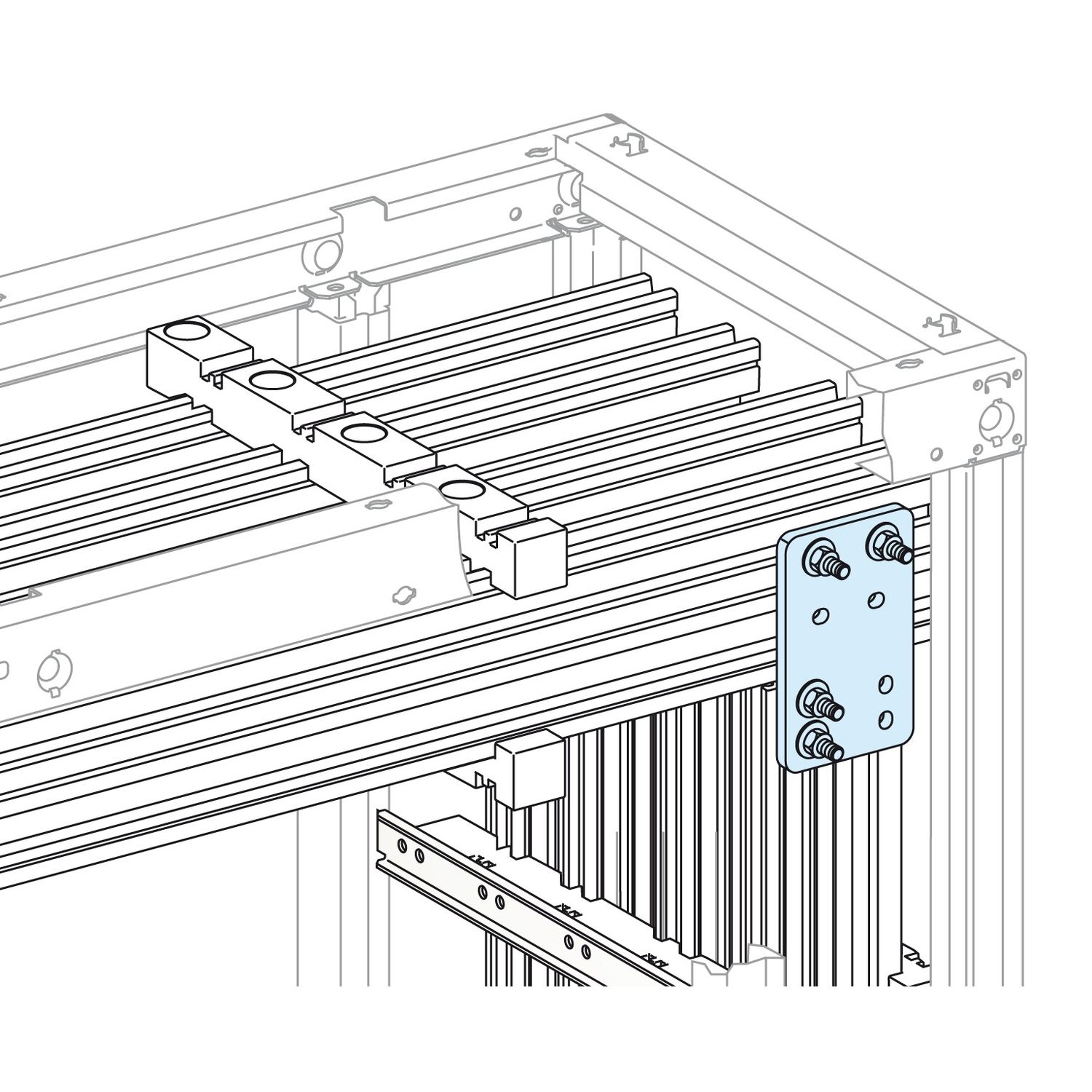 Picture of Connection, Linergy LGY, for vertical long connection 2500A