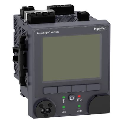 Picture of Power quality meter, PowerLogic ION7400, Essential, integrated display, 64 MB, 128 s/c