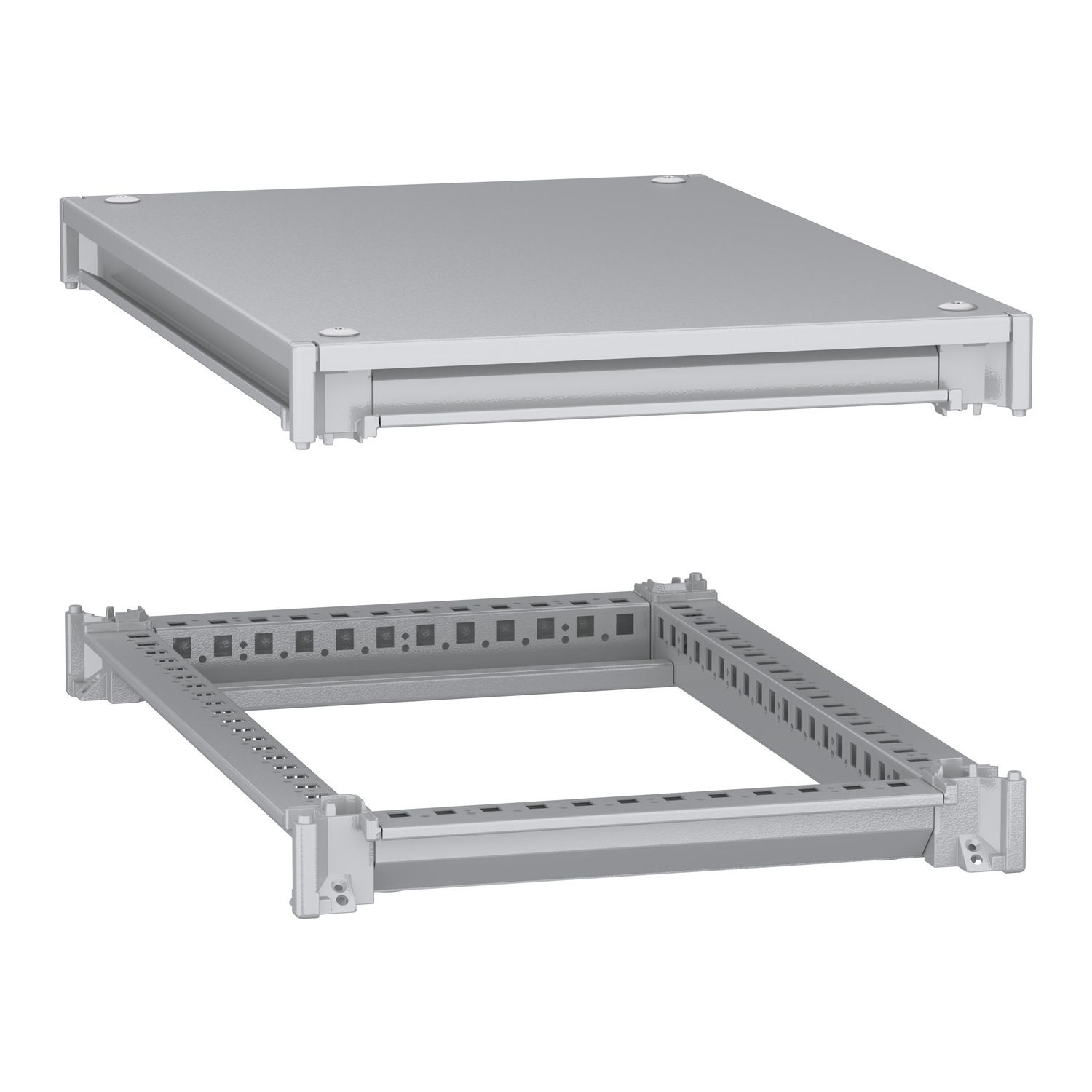 Picture of Bottom and top frame, PanelSeT SFN, for electrical enclosure W400 D600mm, roof included