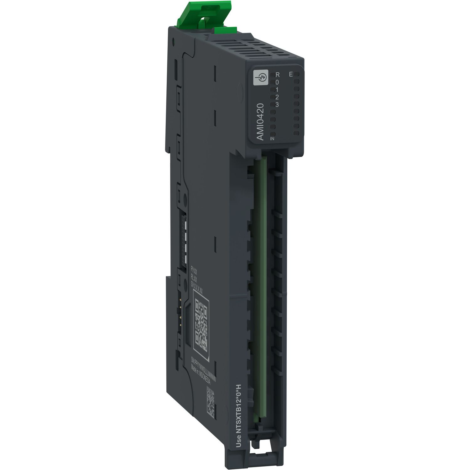 Picture of Analog Input Module + Base, 4 Differential In, Current, Voltage, 2 Wires, Modicon Edge I/O NTS