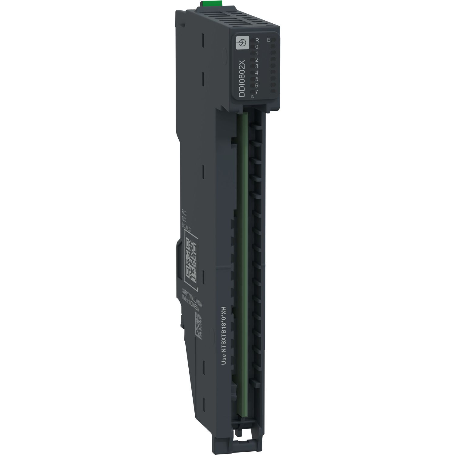 Picture of Discrete Input Module, 8 In, 24V DC, Sink, 1/2 Wires, Modicon Edge I/O NTS