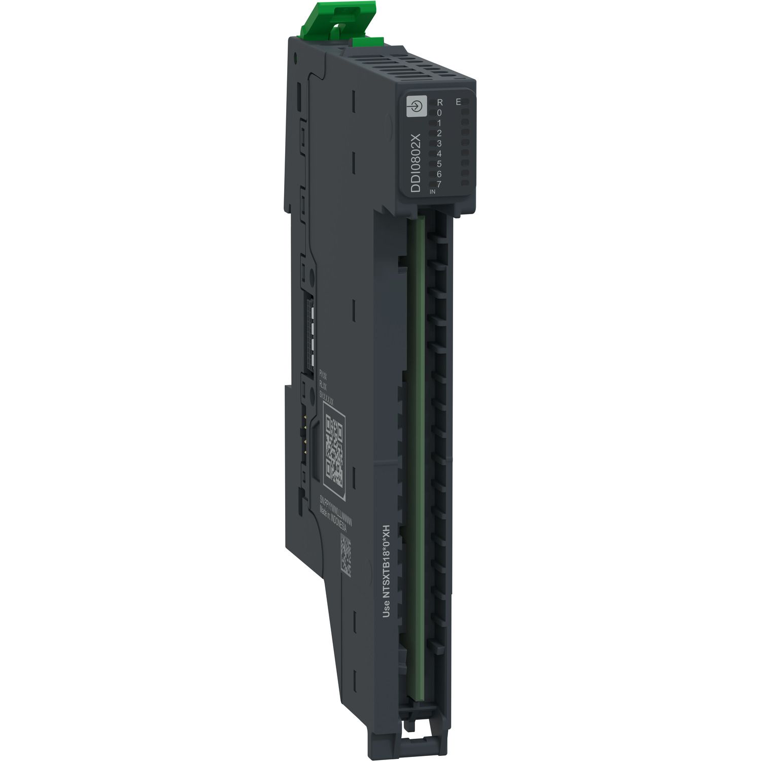 Picture of Discrete Input Module + Base, 8 In, 24V DC, Sink, 1/2 Wires, Modicon Edge I/O NTS