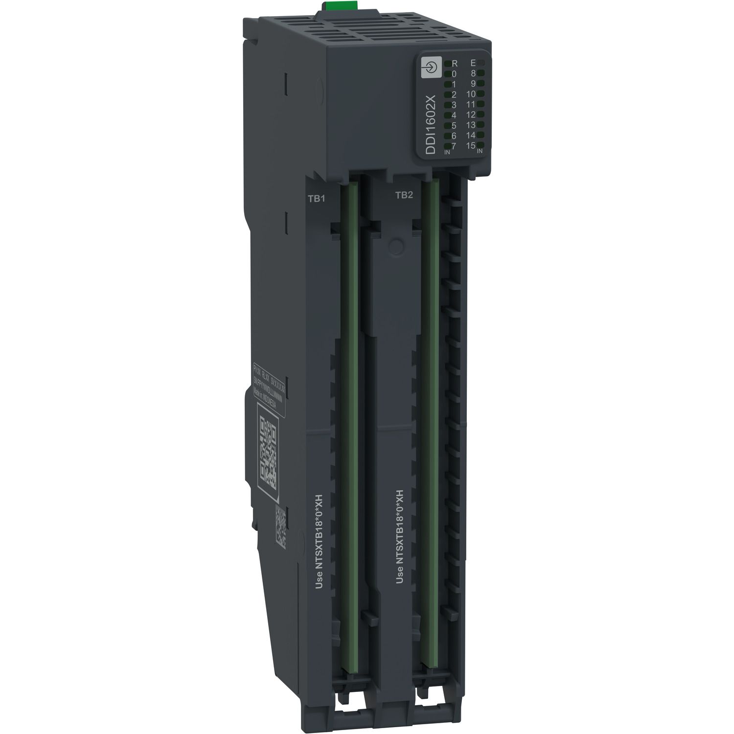 Picture of Discrete Input Module, 16 In, 24V DC, Sink, 1/2/3 Wires, Modicon Edge I/O NTS