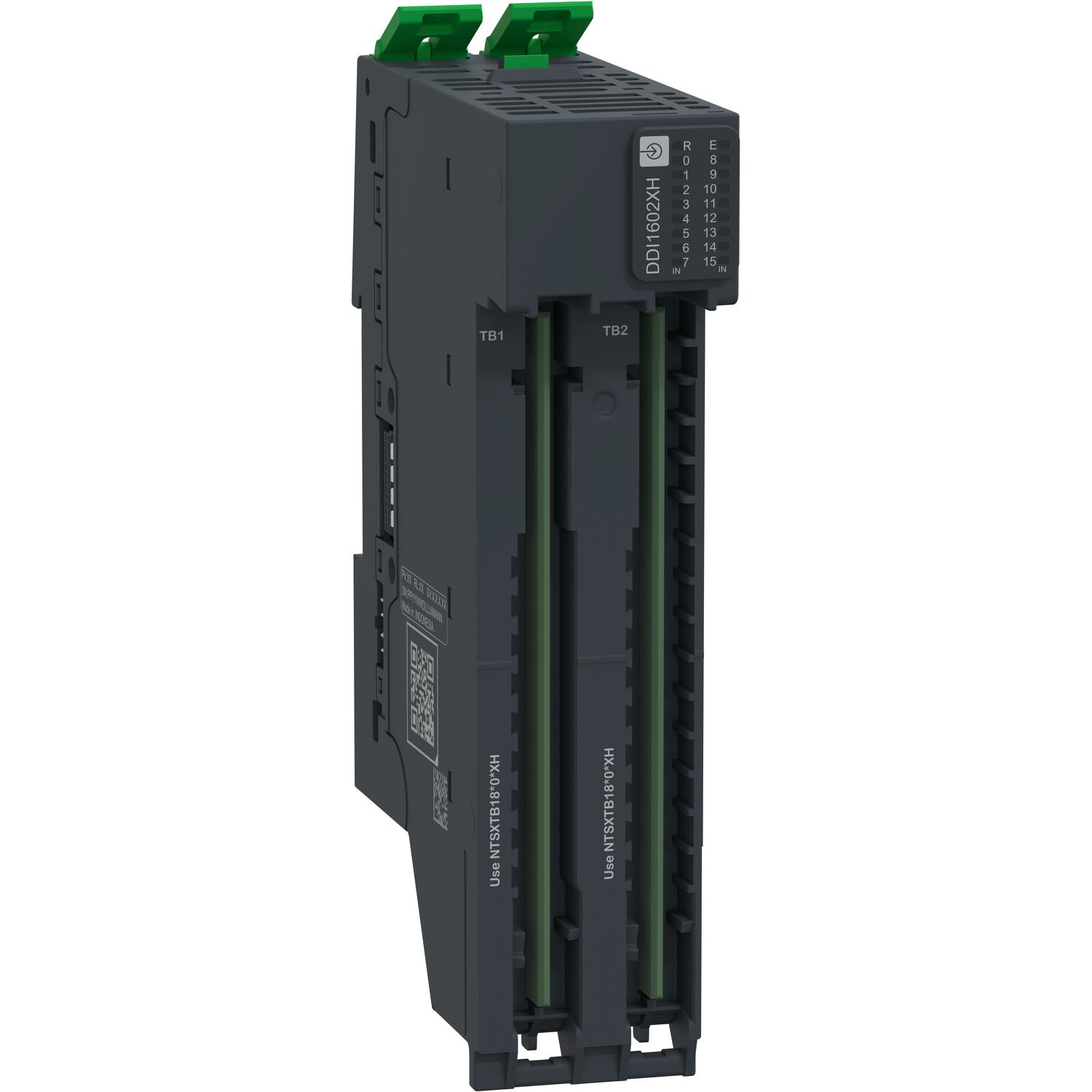 Picture of Discrete Input Module + Base, 16 In, 24V DC, Sink, 1/2/3 Wires, Hardened, Modicon Edge I/O NTS