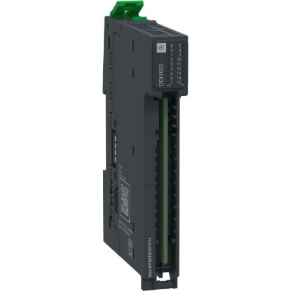 Picture of Discrete Input Module + Base, 16 In, 24V DC, Source, 1 Wire, Modicon Edge I/O NTS