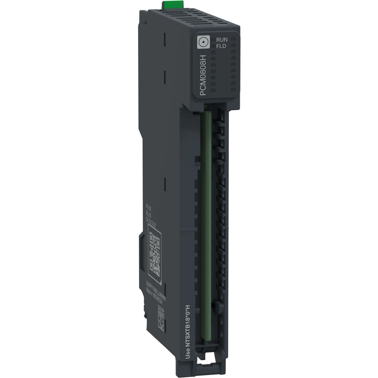 Picture of Common Distribution Module, 0V DC, 8 Points, 24V DC, 8 points, eFuse, Hardened, Modicon Edge I/O NTS