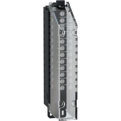 Picture of Screw Terminal Block, 12 Points, 5mm Pitch, With Cover, Use on Low Height Module, Hardened, Modicon Edge I/O NTS