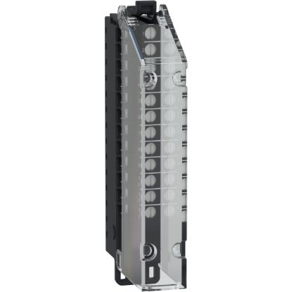 Picture of Screw Terminal Block, 12 Points, 5mm Pitch, With Cover, AC, Use on Low Height Module, Hardened, Modicon Edge I/O NTS