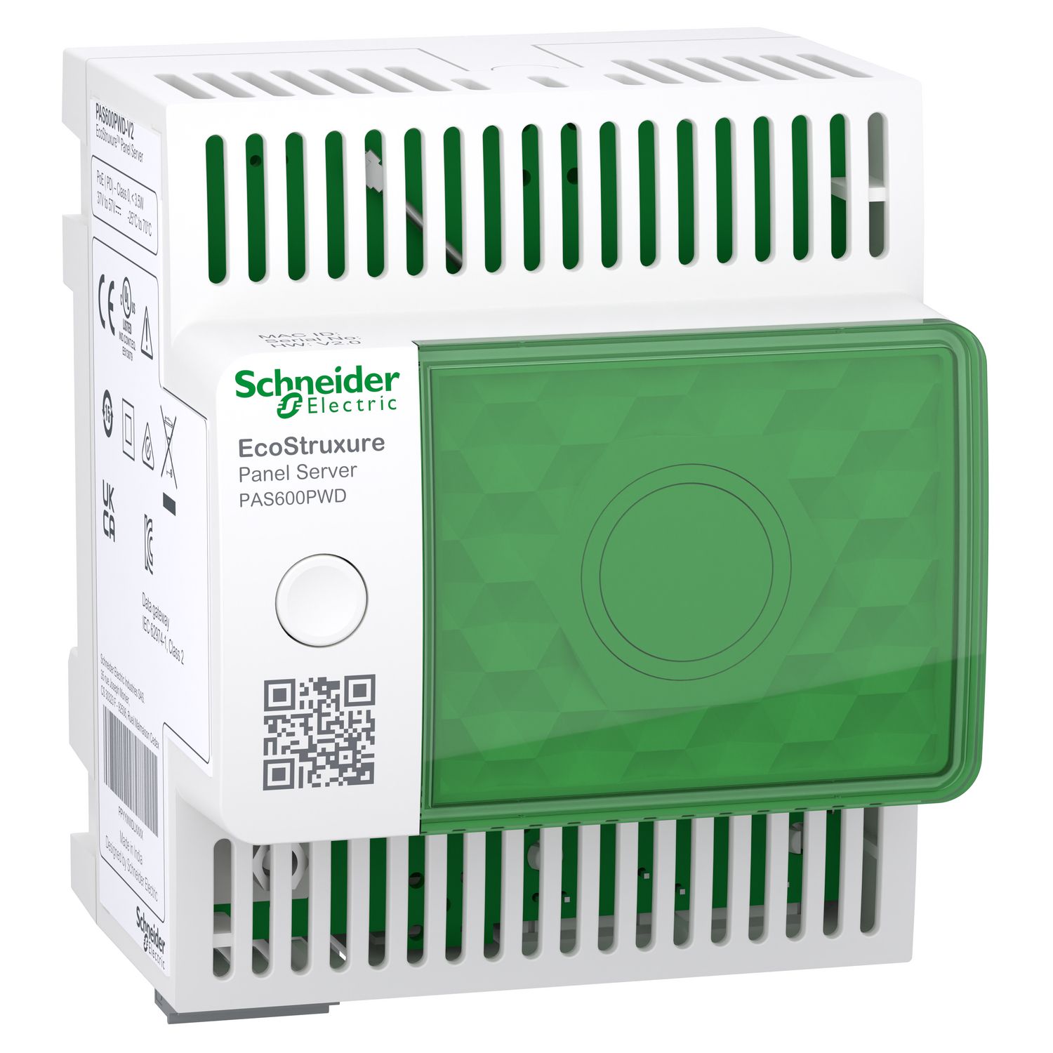 Picture of EcoStruxure Panel Server Wired by Design - universal concentrator modbus gateway POE