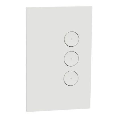 Picture of Fascia, C-Bus, saturn zen, A-series, 3 key, zen white
