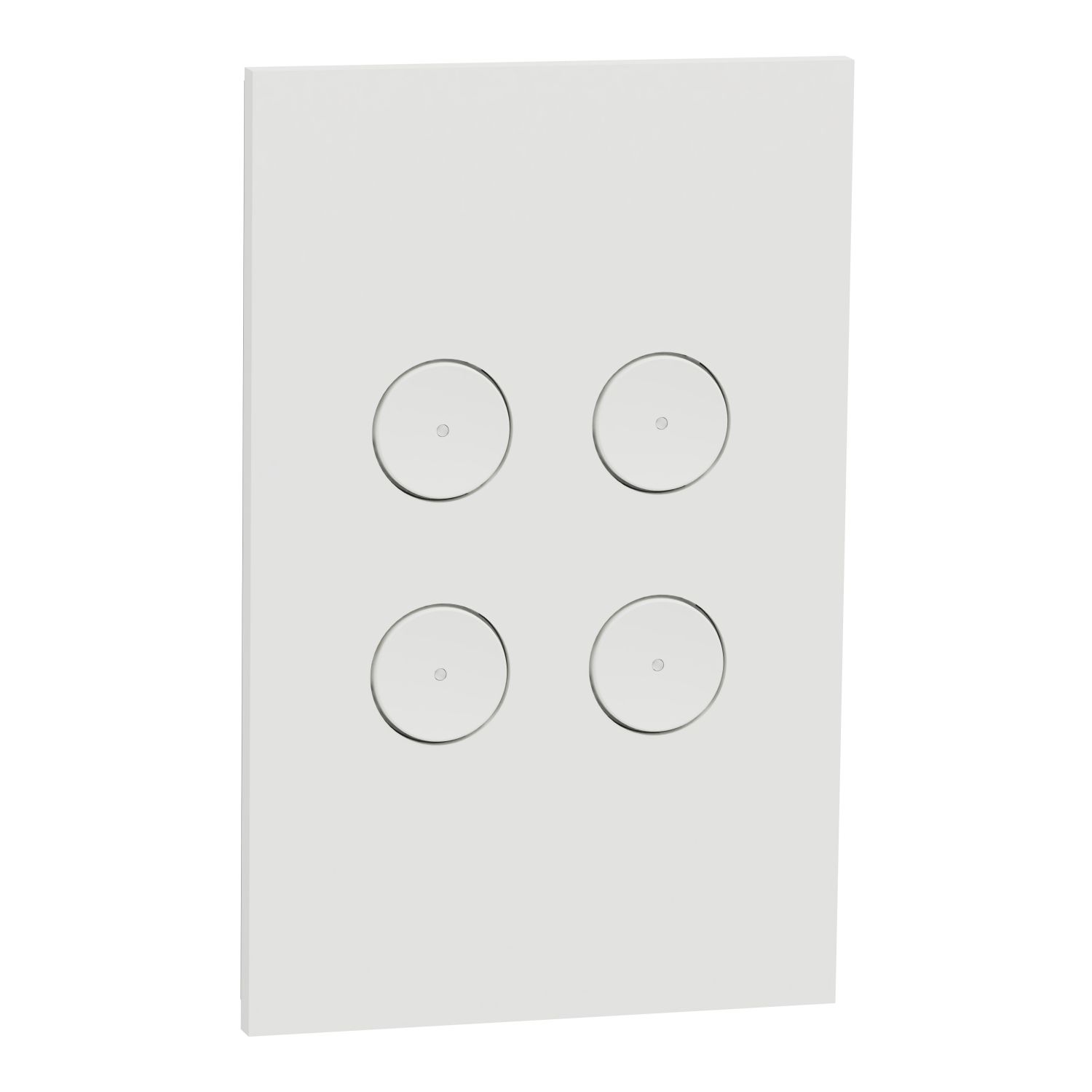 Picture of Fascia, C-Bus, saturn zen, A-series, 4 key, zen white