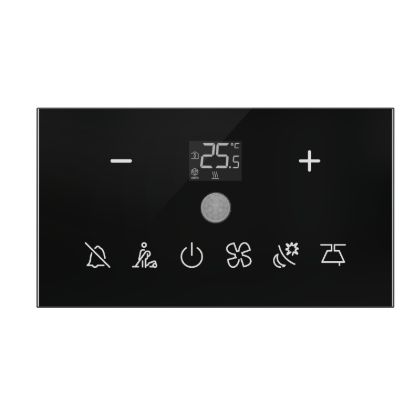 Picture of SpaceLogic Modbus 8 button Glass thermostat with PIR sensor