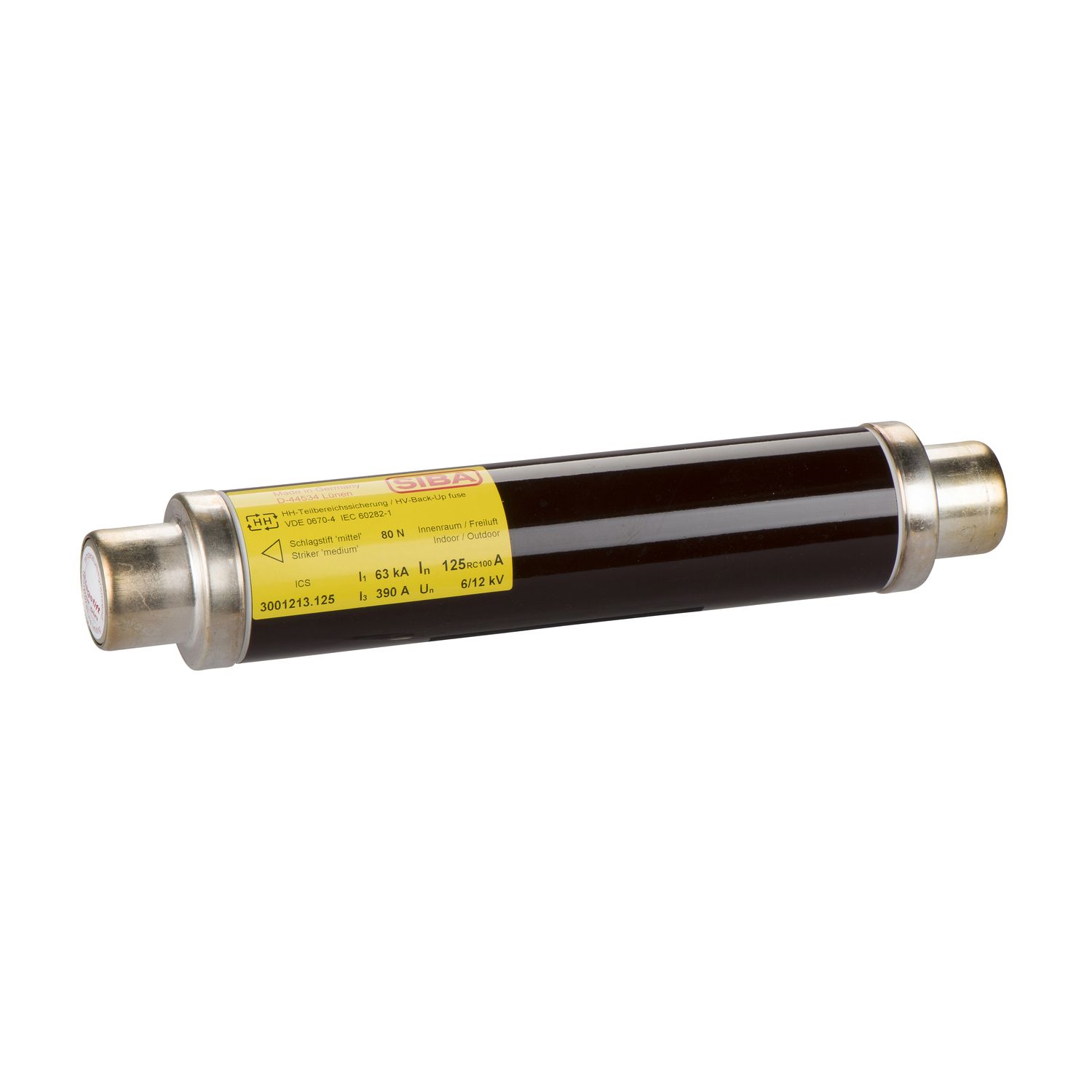 Picture of Medium voltage fuse, SM AirSeT, SM6-24, MCSet 17.5 kV, 125A, 12kV, length 292mm, for indoor and outdoor installation