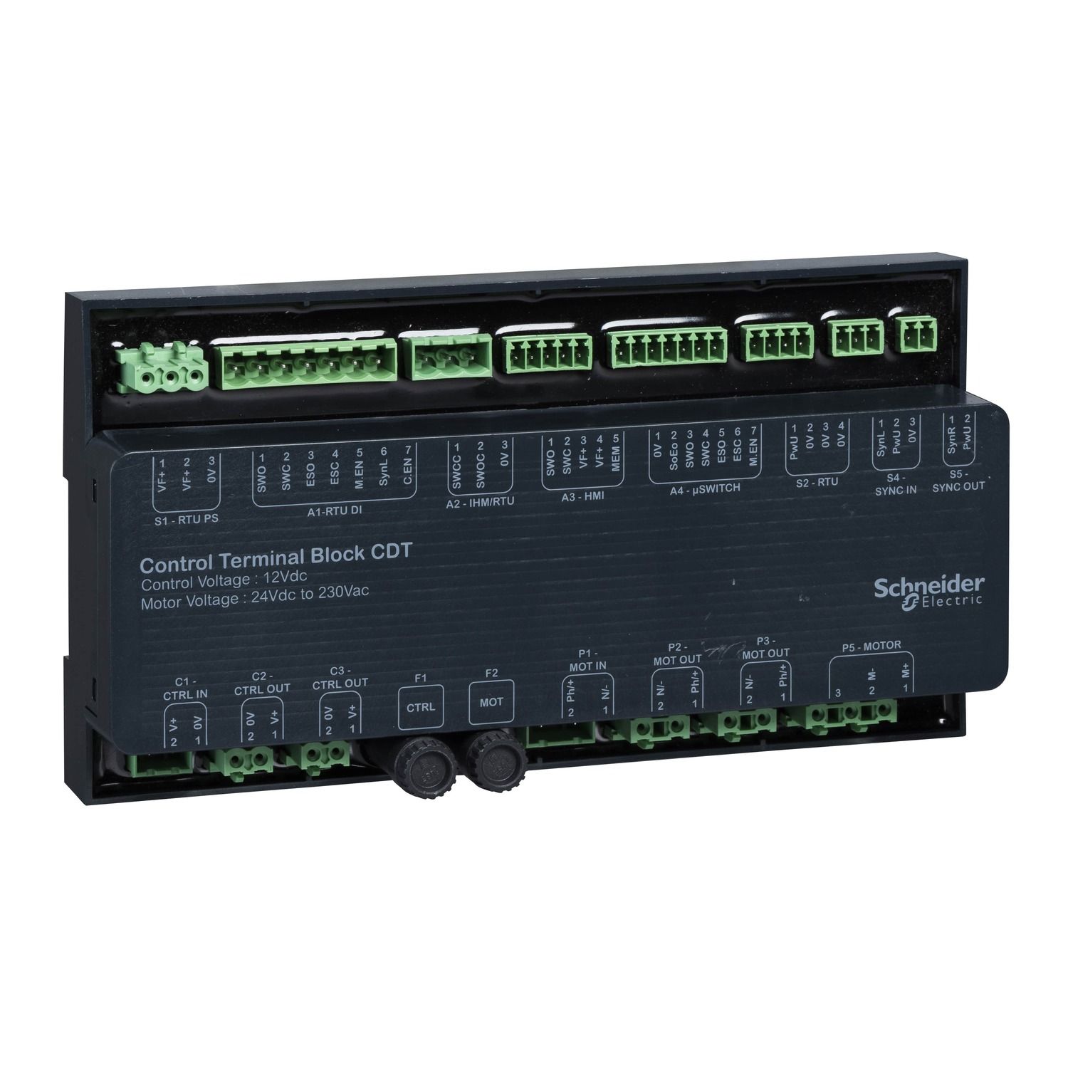 Picture of Control terminal block for CDT, SM AirSeT, RM AirSeT, 12 VDC