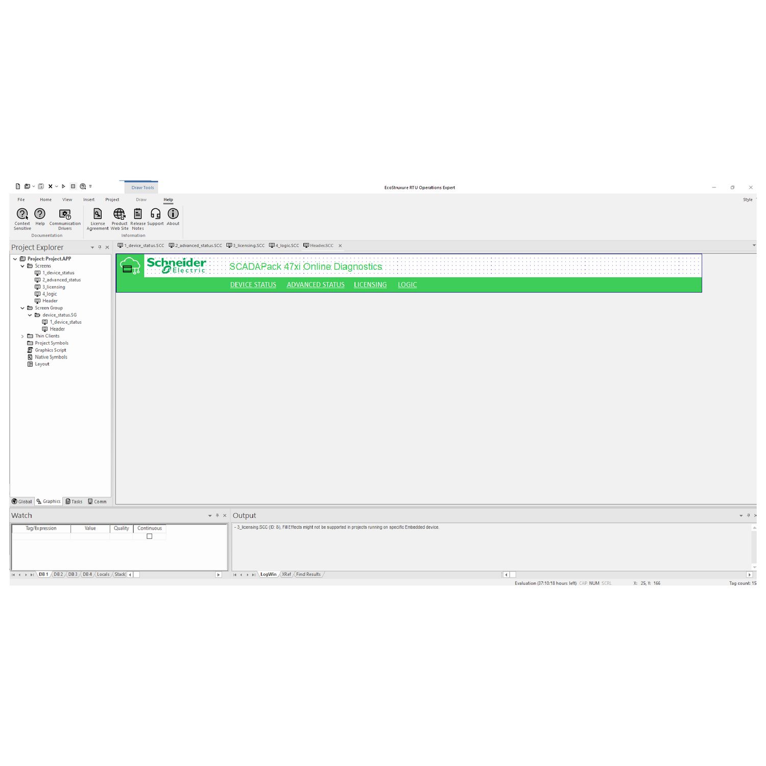 Picture of base license, EcoStruxure RTU Operations Expert, buildtime, activation key, permanent, 1 seat
