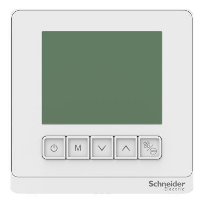 Picture of Thermostat, SpaceLogic, FCU, proportional, Protocol, 3 Fan Auto, Deluxe, 240 V, LCD, Wt
