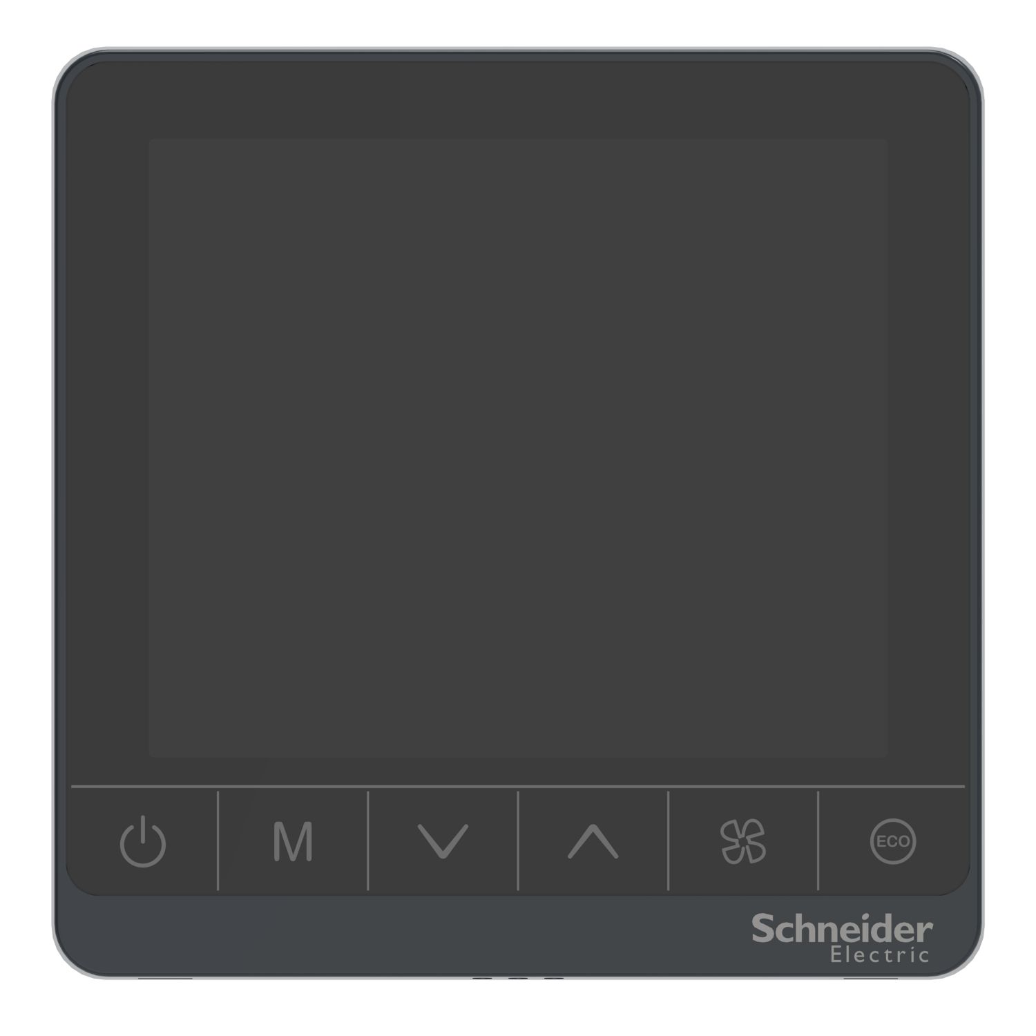 Picture of Thermostat, SpaceLogic, FCU, proportional, Protocol, 3 Fan Auto, Deluxe, 24V, Capacitive,Bk