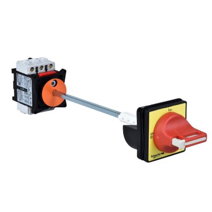 Picture of Switch disconnector,TeSys Control,for ON/emergency stop,40A,4 screws fixing,for mounting at back of an enclosure