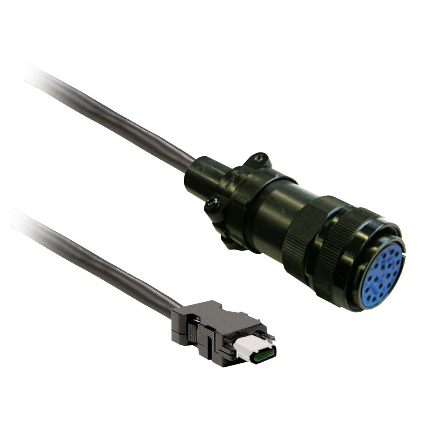 Picture of encoder cable 5m shielded, MIL connector for BCH2.H/.M/.R, CN2 plug