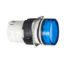 Picture of Head for pilot light, Harmony XB6, blue 16mm integral LED