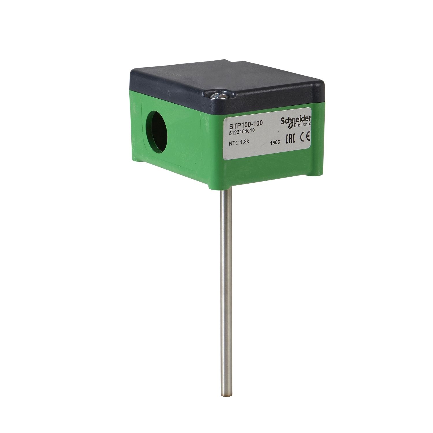 Picture of STP Series immersion temperature sensor, STP300-200 0/100, pipe, 200 mm probe, 2-Wire, 0-100 Â°C, accuracy 0.4%