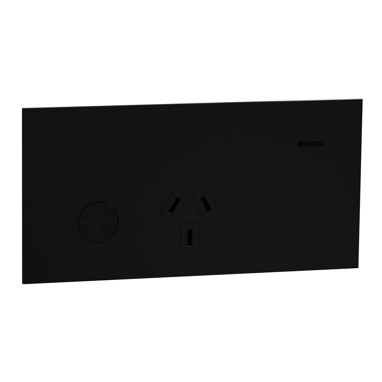 Picture of Single Switch Power Point, Clipsal Solis T Series, Smart Switch, Horizontal Mount, 230V-240V, 10A
