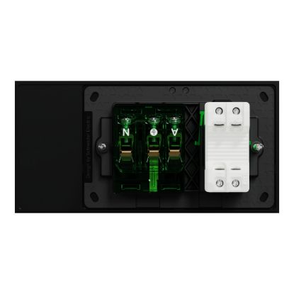 Picture of Single Switch Power Point, Clipsal Solis T Series, Smart Switch, Horizontal Mount, 230V-240V, 10A