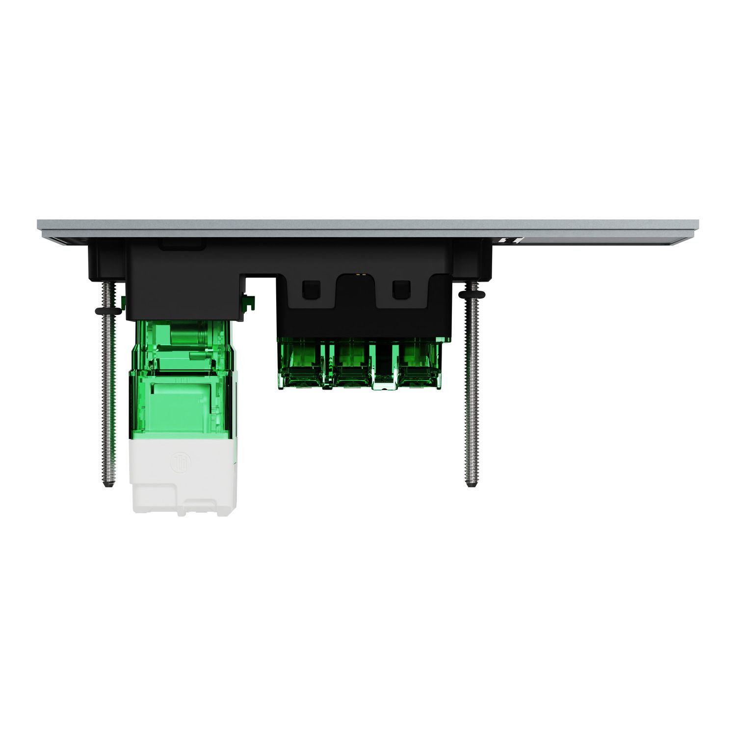 Picture of Single Switch Power Point, Clipsal Solis T Series, Smart Switch, Horizontal Mount, 230V-240V, 10A