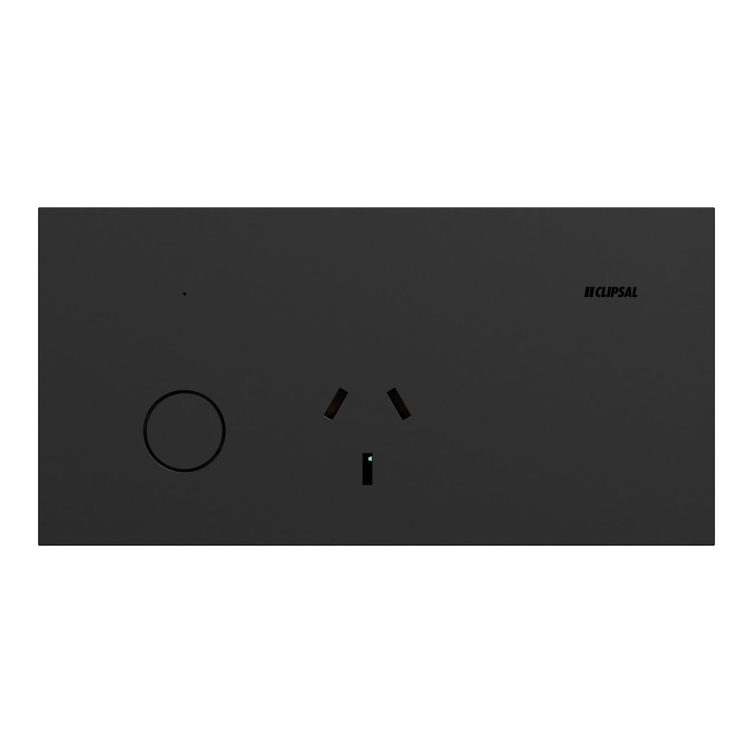 Picture of Single Switch Power Point, Clipsal Solis, Smart Switch, Horizontal Mount, 230V-240V, 10A