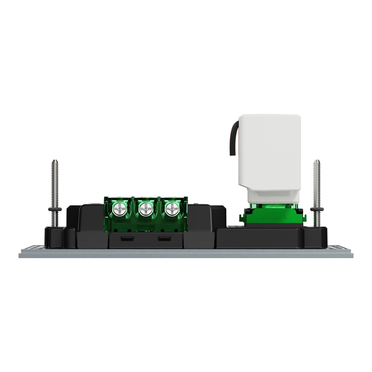 Picture of Double Switch Power Point, Clipsal Solis T Series, with USB C Charger, Horizontal Mount, 230V-240V, 10A