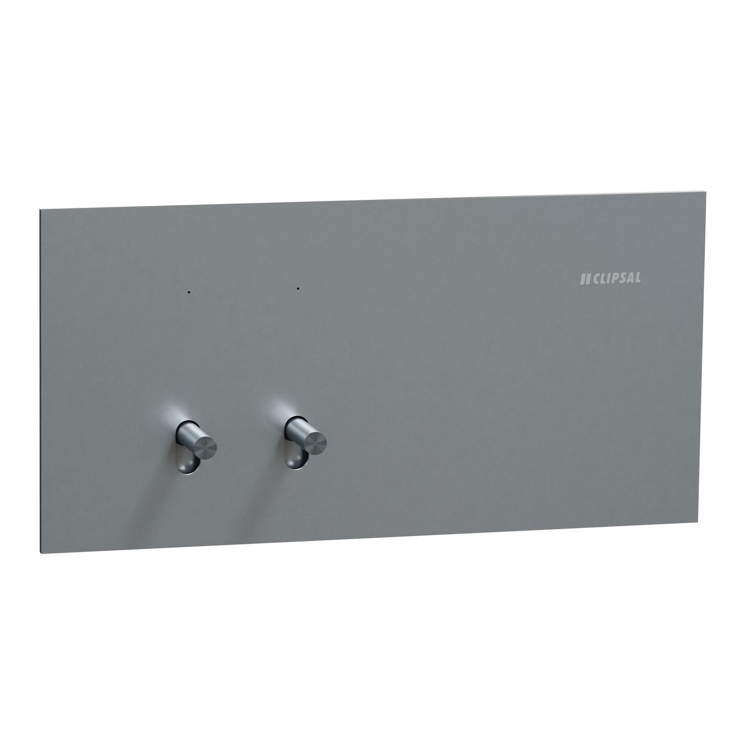 Picture of Flush Switch, Clipsal Solis T Series, Horizontal Mount, 2 Gang, 230V-240V, 10AX 1-Way/2-Way