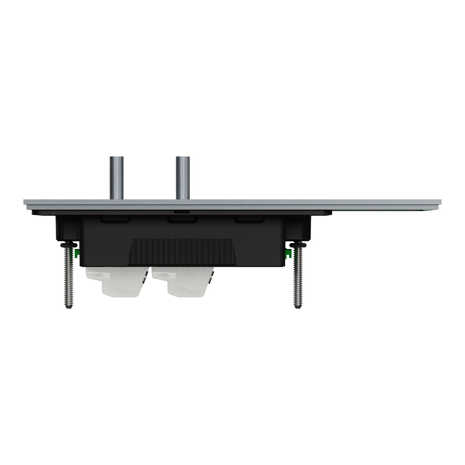 Picture of Flush Switch, Clipsal Solis T Series, Horizontal Mount, 2 Gang, 230V-240V, 10AX 1-Way/2-Way