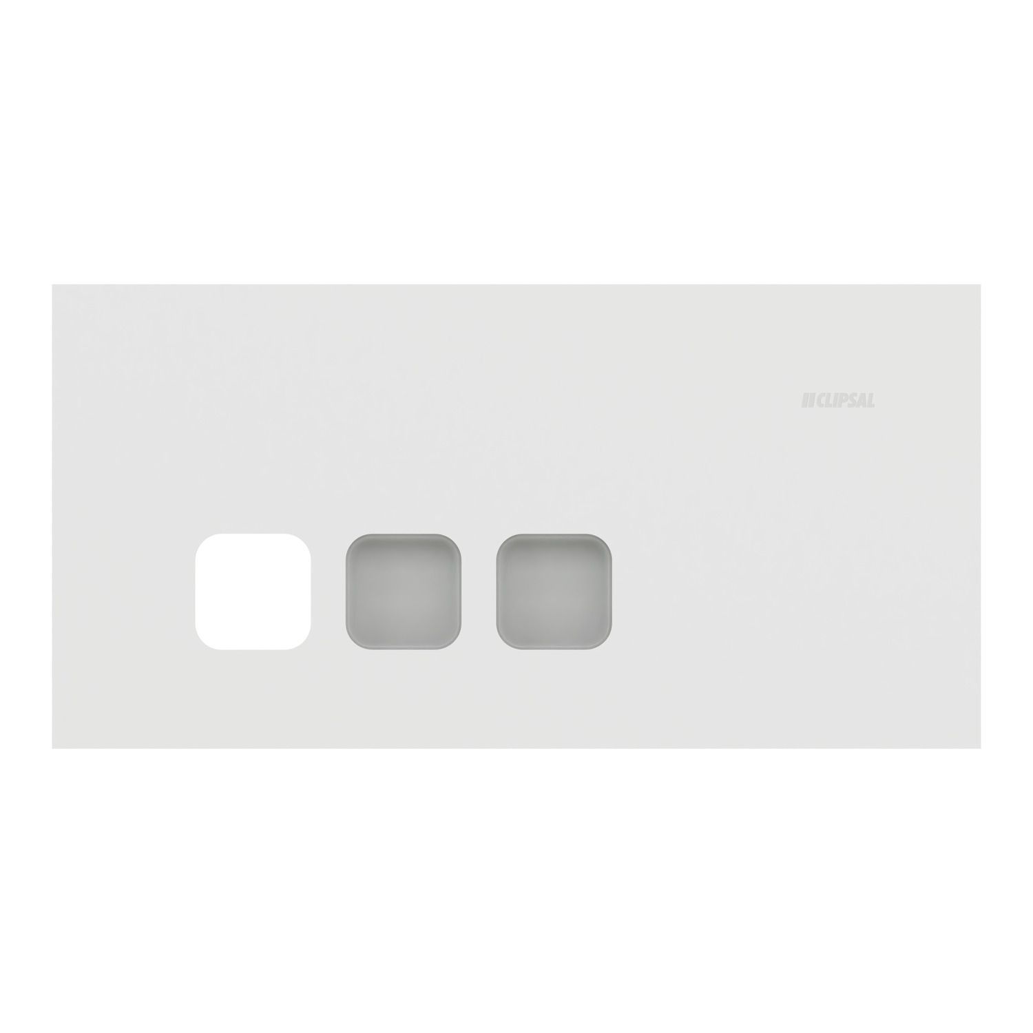 Picture of Grid Plate and Cover, Clipsal Solis T Series, 3 Gang, Communication plate less mechs
