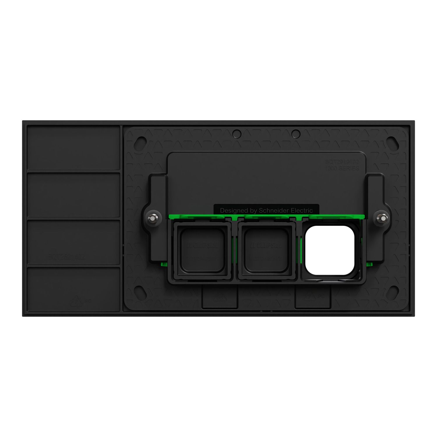 Picture of Grid Plate and Cover, Clipsal Solis, 3 Gang, Communication plate less mechs