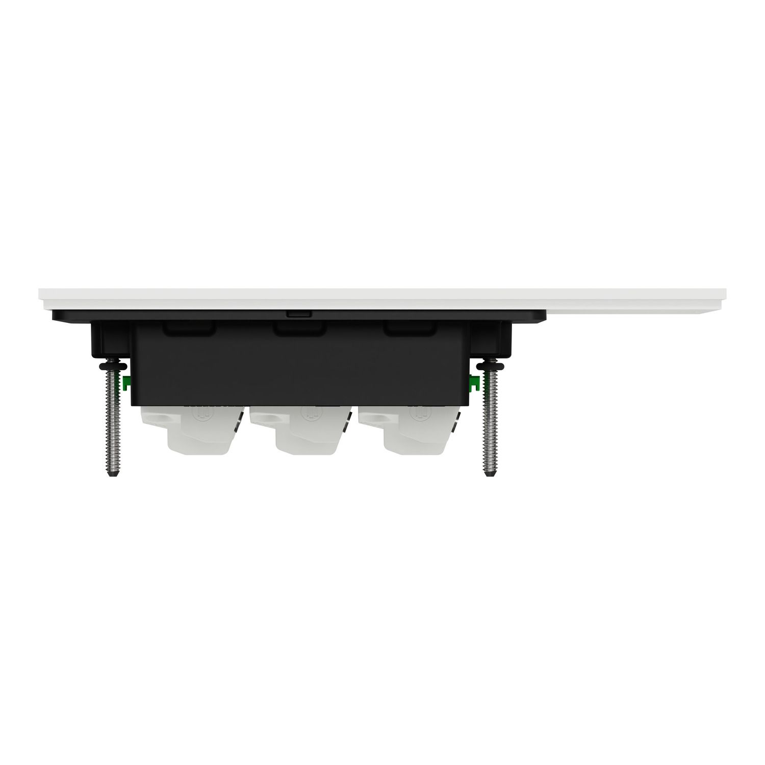 Picture of Flush Switch, Clipsal Solis, Horizontal Mount, 3 Gang, 230V-240V, 10AX 1-Way/2-Way