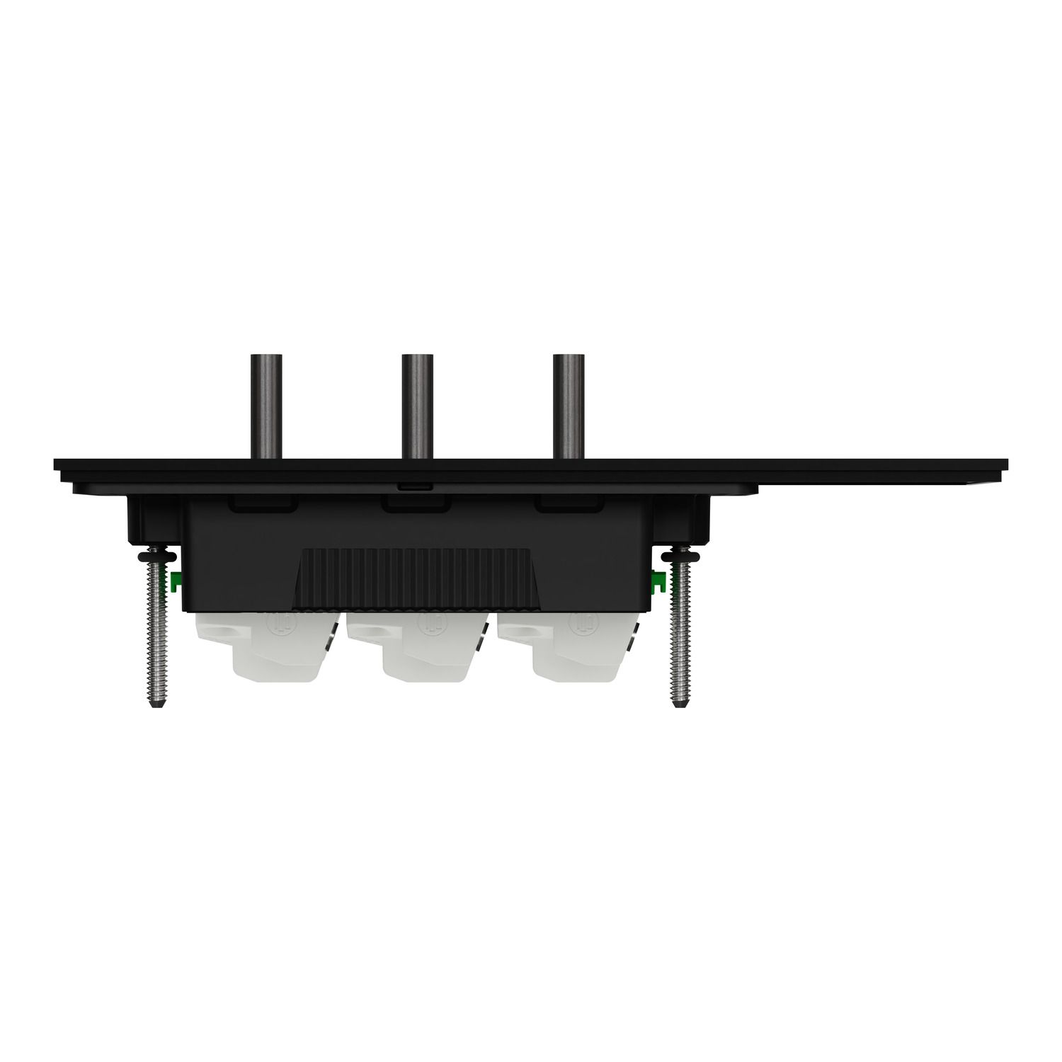 Picture of Flush Switch, Clipsal Solis T Series, Horizontal Mount, 3 Gang, 230V-240V, 10AX 1-Way/2-Way