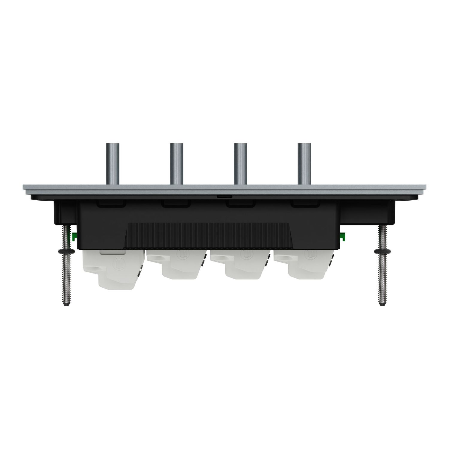 Picture of Flush Switch, Clipsal Solis T Series, Horizontal Mount, 4 Gang, 230V-240V, 10AX 1-Way/2-Way